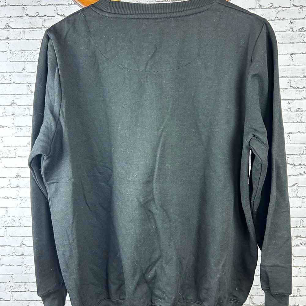 Rolling Stones | NWOT Black Graphic with Spikes on Tongue Sweatshirt size L - Picture 3 of 4